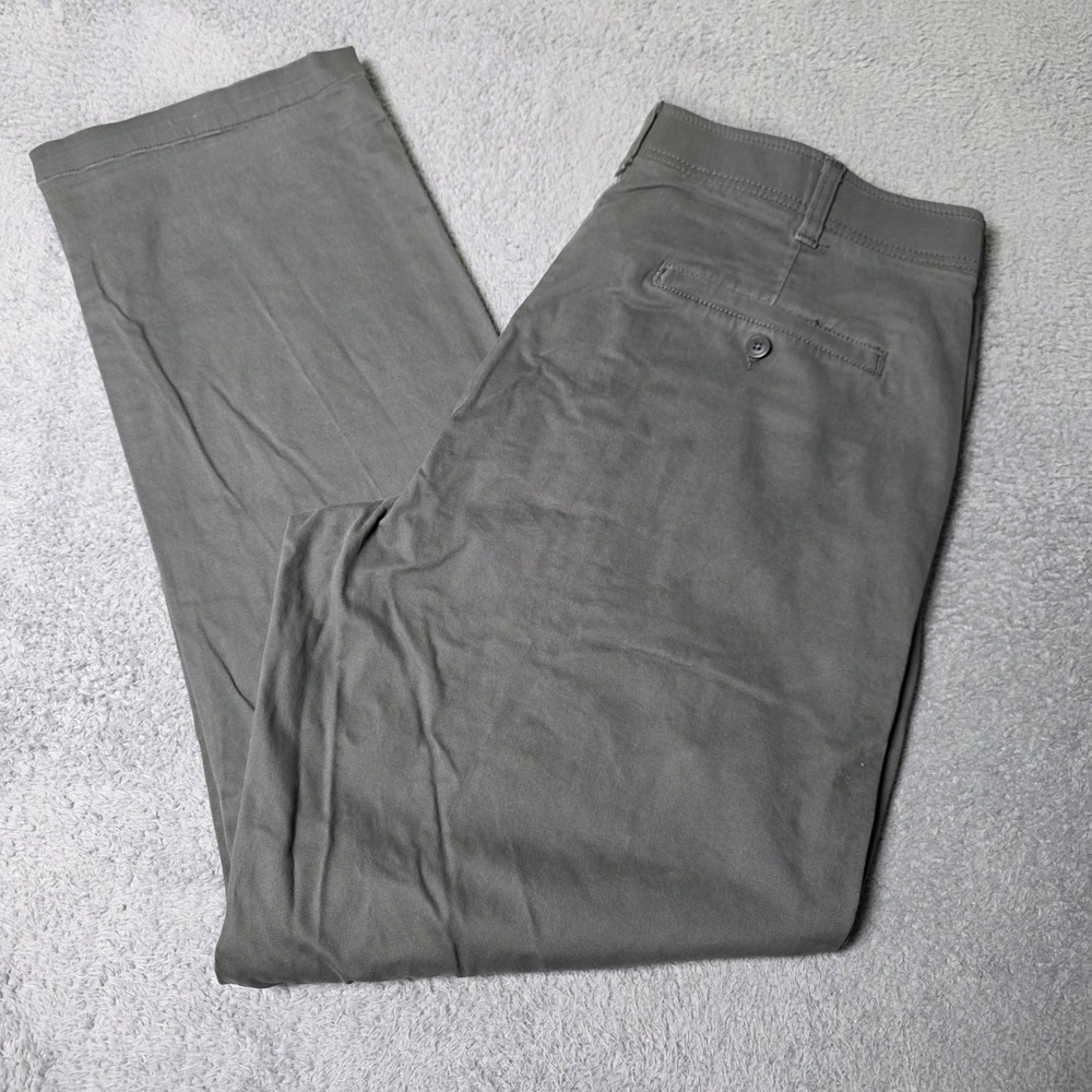 Lee Mens 40x34 Extreme Comfort Straight Fit Pants Gray Performance Chino 4273503